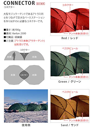 HILLEBERG ATLAS Connector サンドアトラスコネクター Amazon | (ヒルバーグ)HILLEBERG アトラス コネクター サンド